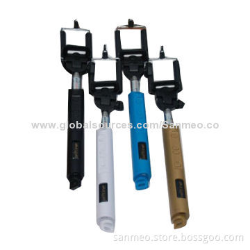 Monopods with Phone Holder, Compatible with iOS and Android Dual-system, Stainless Steel